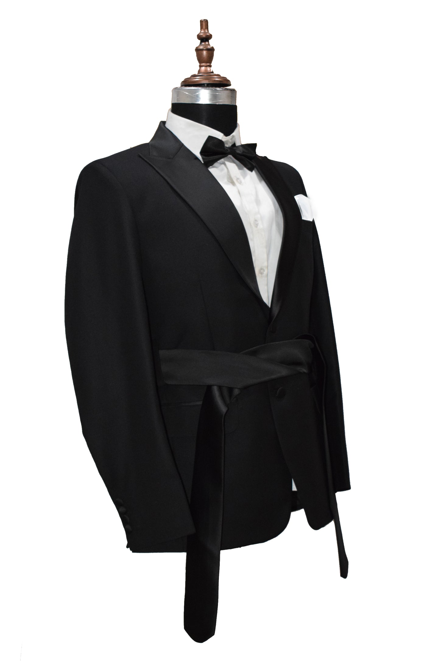 Men Black Perfect for Formal Occasions Party Wear Belt Suits