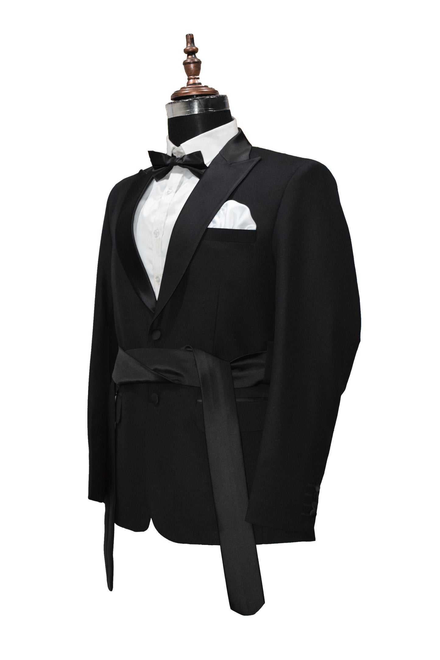 Men Black Perfect for Formal Occasions Party Wear Belt Suits